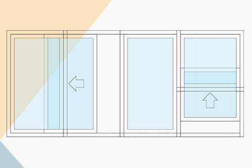 Slider Hung Window Combination